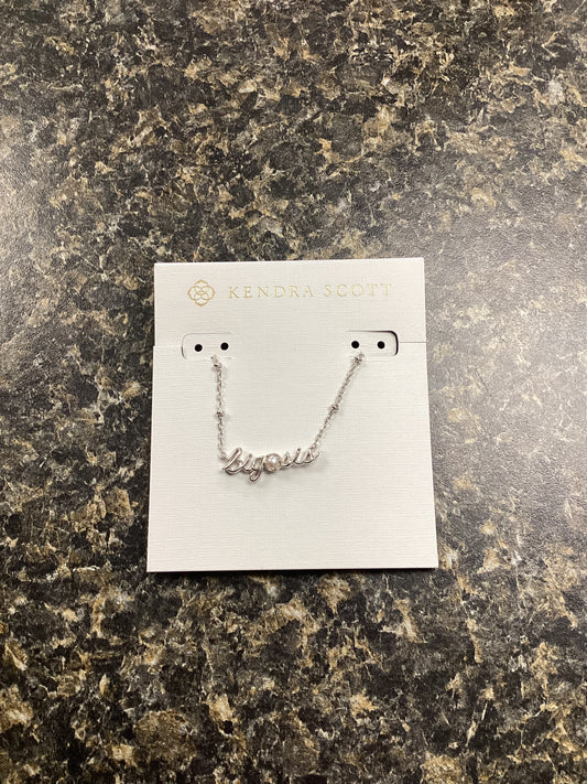 Big Sis silver pearl necklace