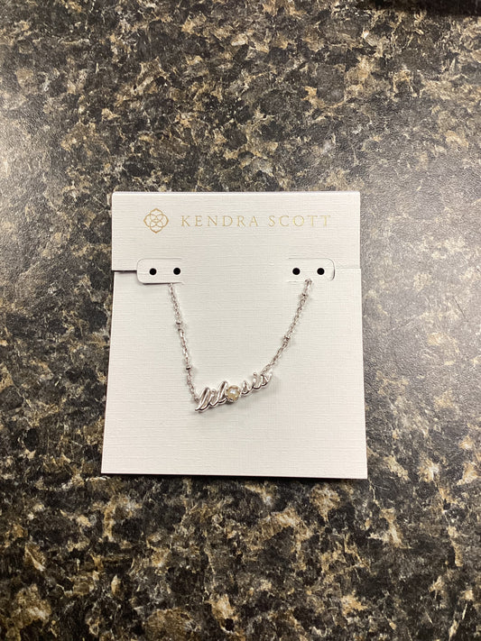 Lil Sis silver pearl necklace