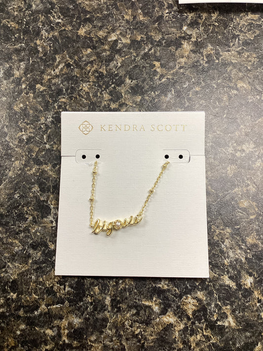 Big Sis gold pearl necklace