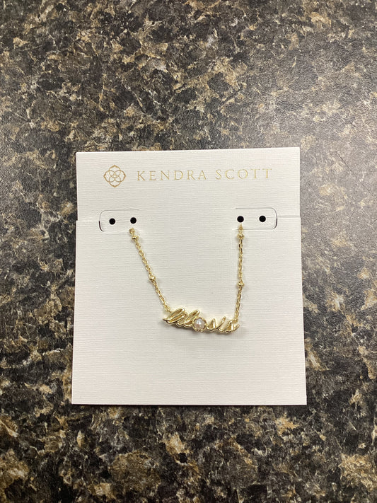 Lil Sis gold pearl necklace