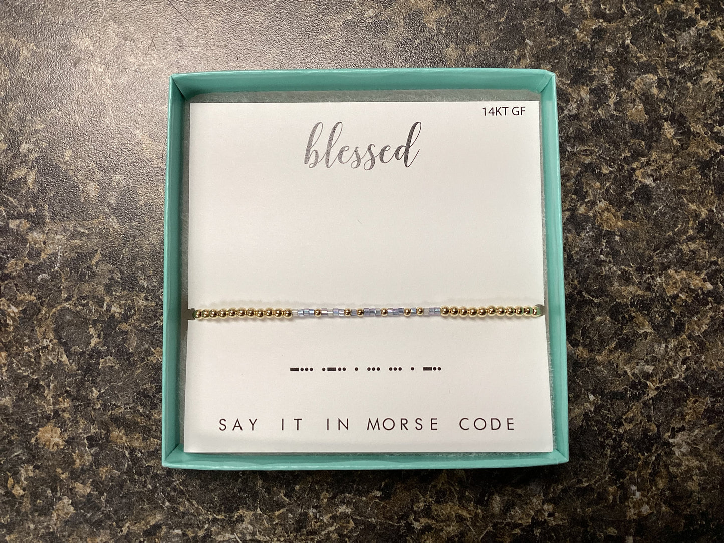 Blessed Morse Code Beaded Bracelet
