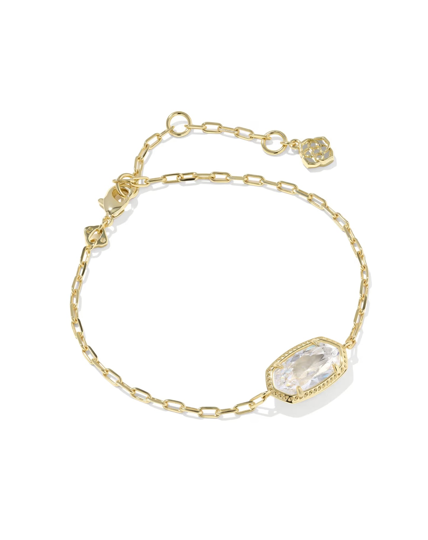 Elaina luxe gold crystal chain bracelet