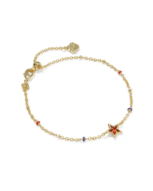 Cassidy mini gold red illusion bracelet
