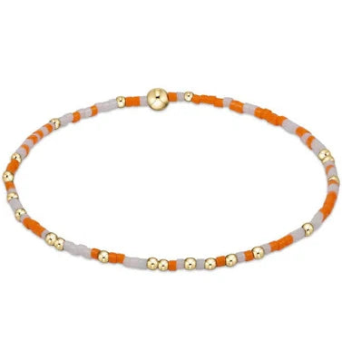 Gameday Hope Unwritten Bracelet - Orange White