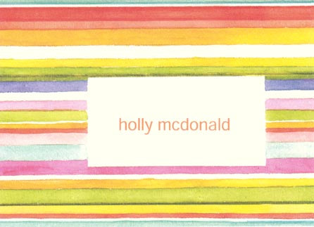 Summer Stripe 4.5x6 foldnote