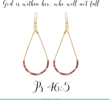 Psalm 46:5 morse code earrings