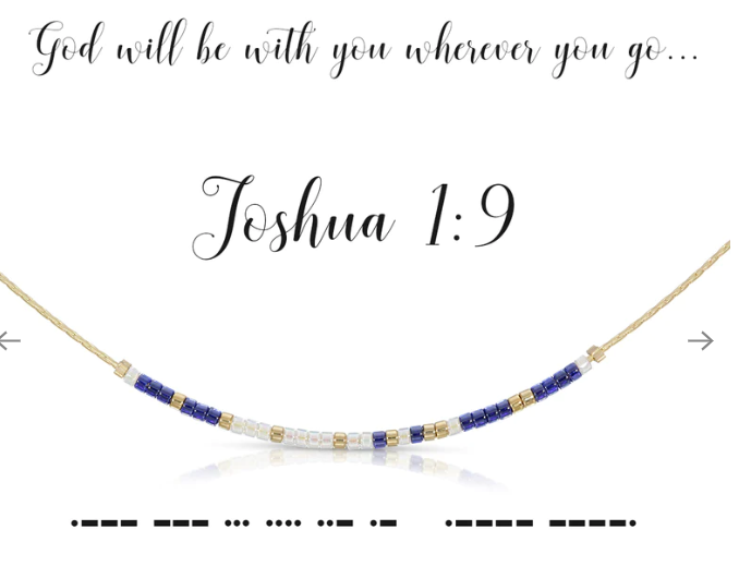 Joshua 1:9 Morse Code bracelet