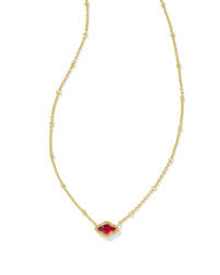 Abbie Mini Gold Cranberry illusion necklace