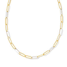 Ainsley gold white enamel convertible necklace