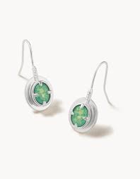 Atlantic Opal silver d earrings