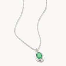 Atlantic Opal silver necklace