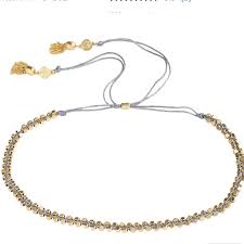 Beach Bo choker silver gold