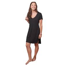 Black Claire Short sleeve Nightgown - Small