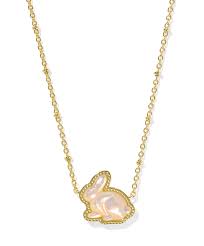 Bunny Gold Taupe Pearl Necklace