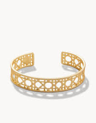 Cane gold cuff