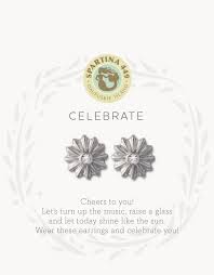 Celebrate silver SLV stud earrings