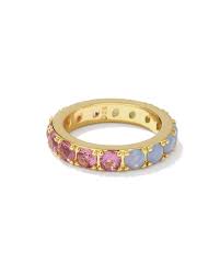 Chandler gold pink blue ring size 6