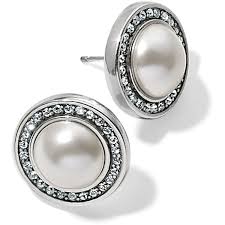 Chara Ellipse Pearl Post Earrin