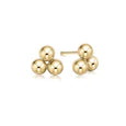 Classic Cluster gold 6mm stud earrings