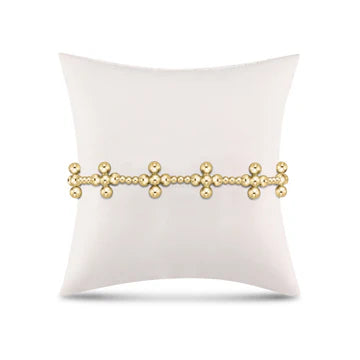 Signature Cross Sincerity gold 2.5mm bead bracelet