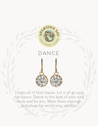 Dance gold SLV drop earrings