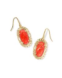 Dani Figaro gold papaya iridescent earrings