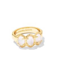 Daphne gold ivory ring size 7