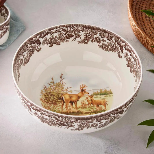 Woodland Mule Deer Salad Bowl