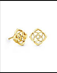 Dira gold metal earrings