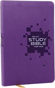 NKJV Bible Study Bible for Kids Purple Leathersoft