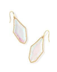 Evelyn Gold Crystal Rock Earrings