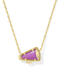 Cheer Pendant gold Purple Pearl necklace