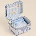 Stow & Go Jewelry Travel Case - Garden Toile Blue