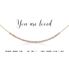 You Are Loved Morse Code Necklace