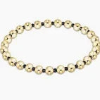 Faceted Hematite Grateful Pattern 5mm Bead Bracelet