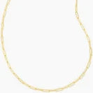 Courtney gold paperclip necklace