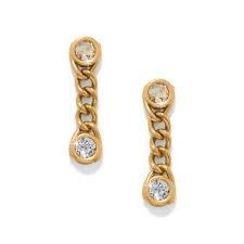 Trust Life gold drop earrings