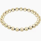 Silver Faceted Hematite Grateful Pattern 5mm Bead Bracelet