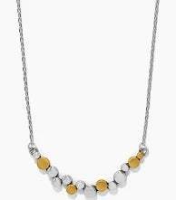 Pebble Edge Crescent Bar Necklace
