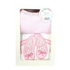 Ballet Shoes Burp and Bib Set