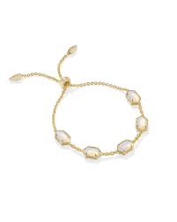 Hallie Gold Opalite illusion Bracelet