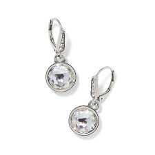 Meridian Aurora crystal leverback earrings