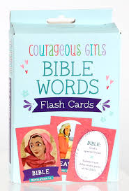 Courageous Girls Bible Words Flash Cards
