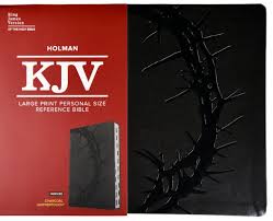 KJV Bible Holman Charcoal leather touch Red letter