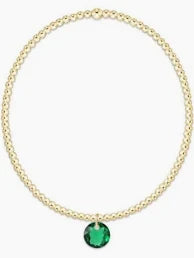 Classic Gold 2mm Bracelet Reflection Small Charm May