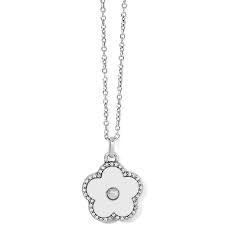 Dazzling Love white flower necklace