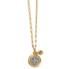 Ferrara Two Tone Luce Pendant Necklace