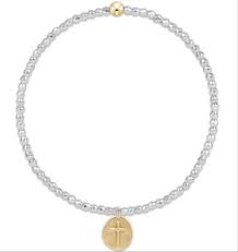 Bright Silver Faceted Hematite 2mm bead bracelet Inspire Charm