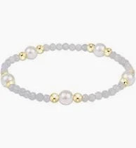 Purpose Pearl 6mm Gem Bracelet Aquamarine
