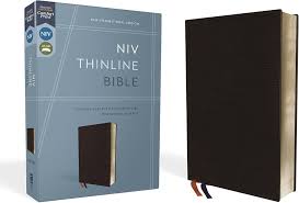 NIV Thinline Bible Black Bonded Leather
